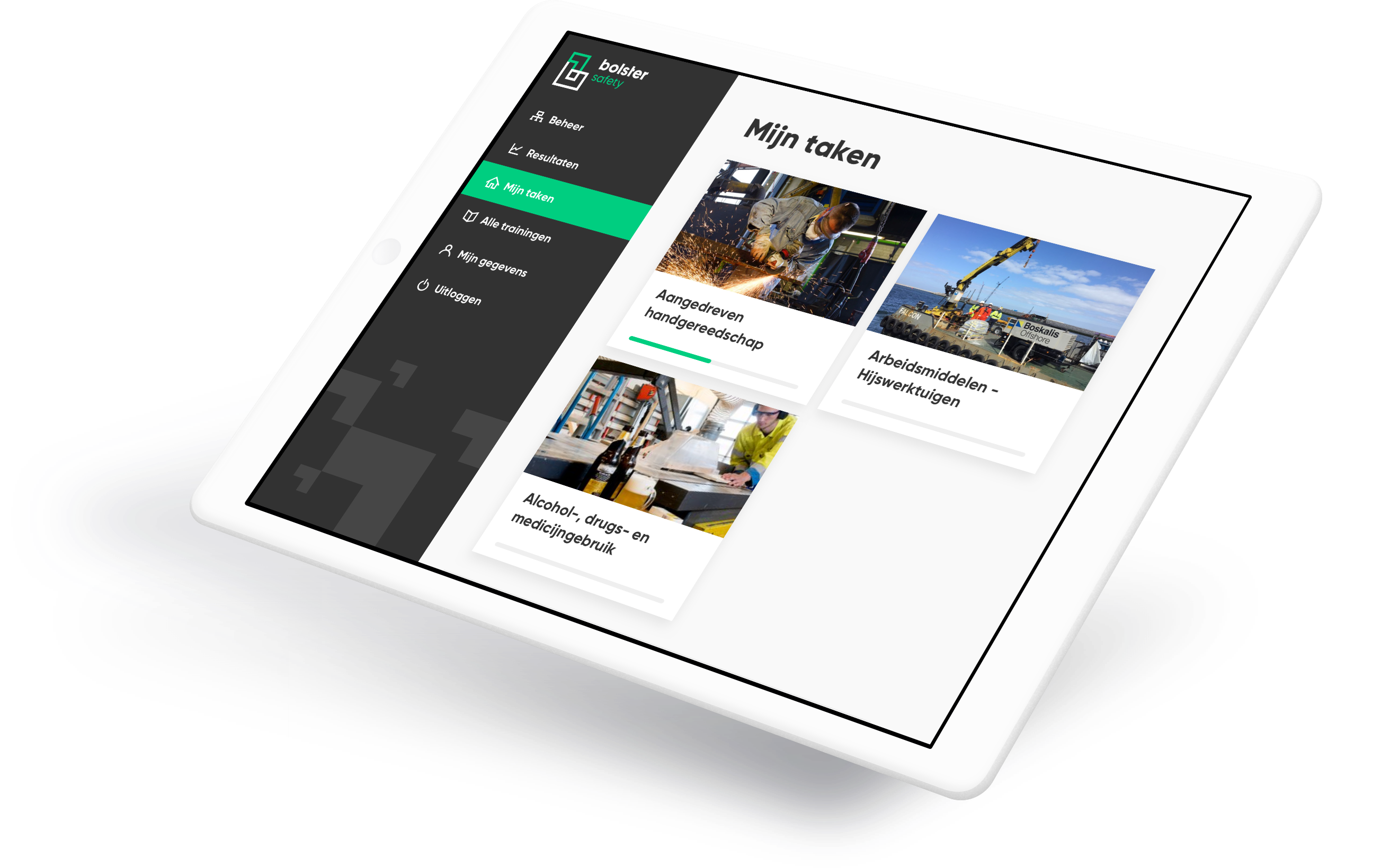 Case Trainingsapplicatie voor Bolster Safety Soda studio